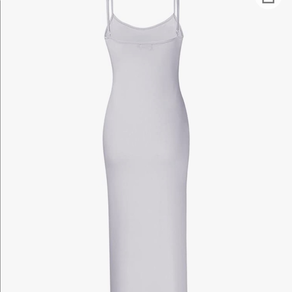 White slip dress